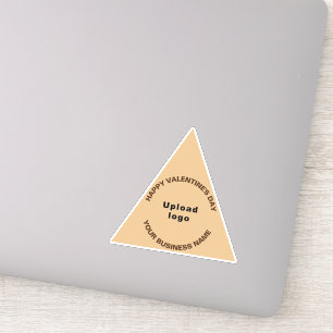 Sticker Business Valentine Light Triangle Brown Vinyl