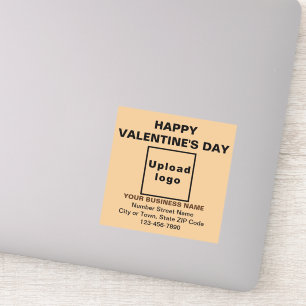 Sticker Business Valentine Lumière Carré Brown Vinyl