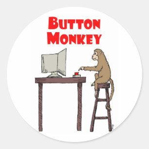 Sticker "Button Monkey"