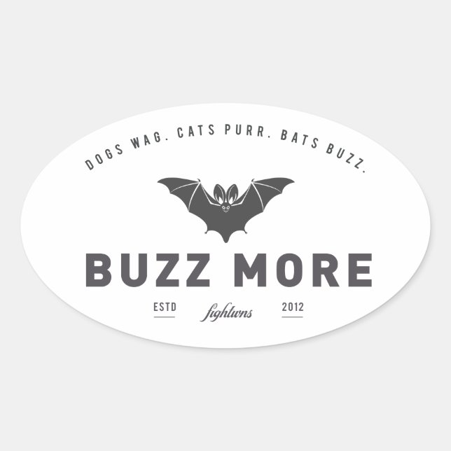 Sticker 'Buzz More' (Devant)