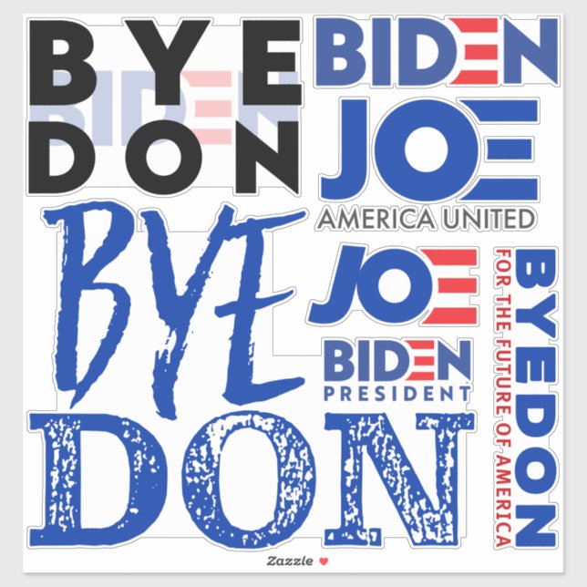 Sticker Byedon Joe Biden (Feuille)