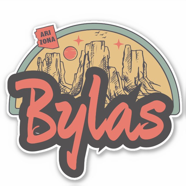 Sticker Bylas, Arizona  (Devant)