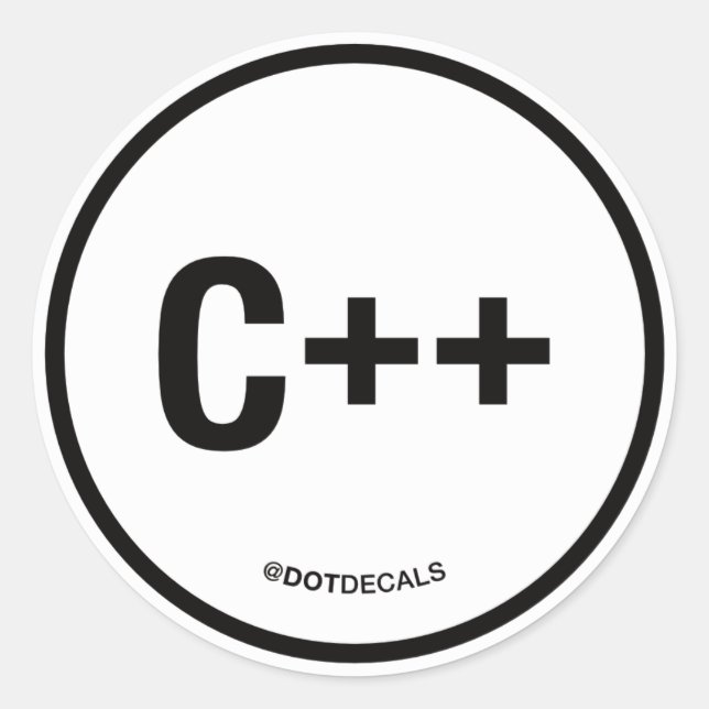 Sticker C++ (Devant)