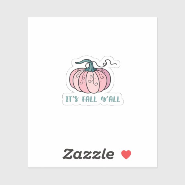 Sticker C’est la mode de l’automne Y’all (Feuille)