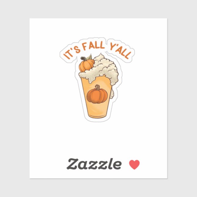 Sticker C’est le Fall Y’all Classic Retro (Feuille)