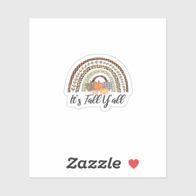 Sticker C’est le style graphique de Fall Y’all (Feuille)