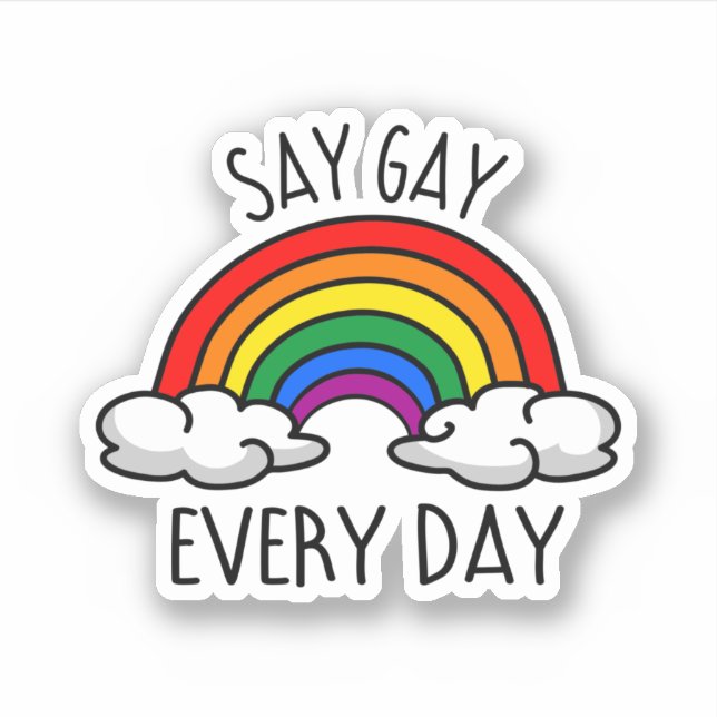 Sticker Ça a l'air gay (Devant)