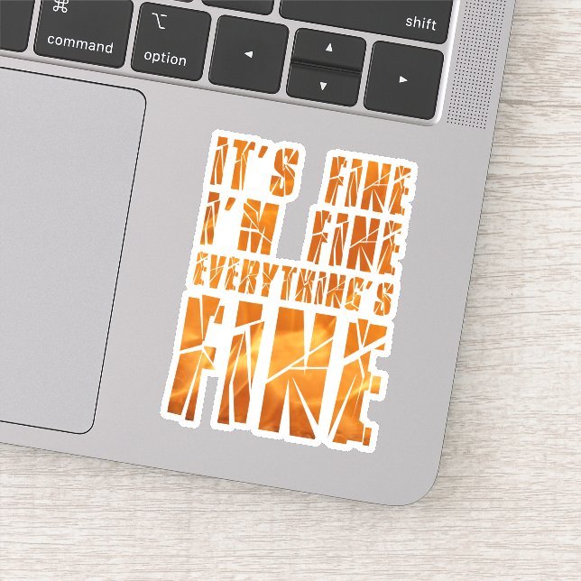 Sticker Ça va, ça va, tout va bien. (Détail)