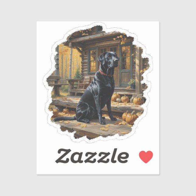 Sticker Cabine du journal de l'extracteur Black Labrador A (Feuille)