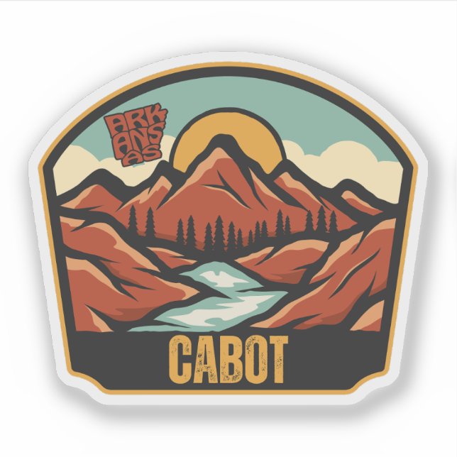 Sticker Cabot, Arkansas  (Devant)