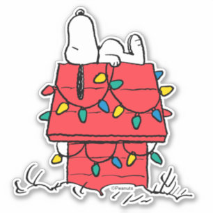 Sticker cacahuètes   Snoopy's Dog House With Lights