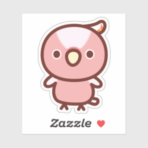 Sticker Cacatoès rose