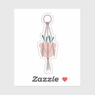 Sticker Cactus botanique plante verte suspendue pour la ma