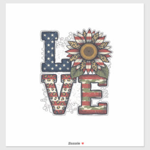 Sticker Cactus patriotique gravure vintage design de chemi