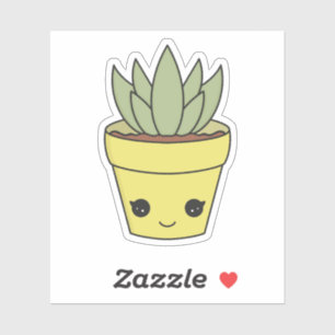 Sticker Cactus Succulent Cute Kawaii