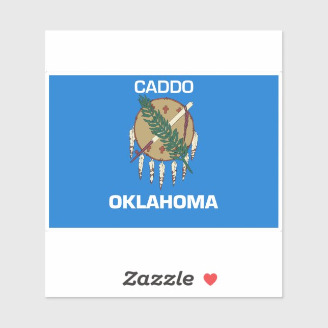 Sticker Caddo Oklahoma (Feuille)
