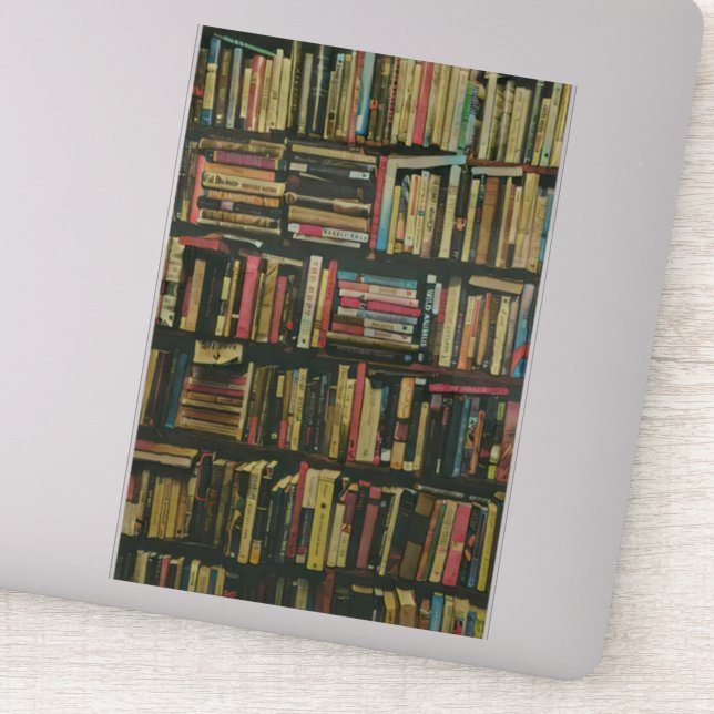 Sticker cadeau amoureux de bibliothèque cool (Détail)