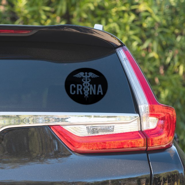 Sticker Cadeau anesthésiste certifié CRNA (Côté voiture)