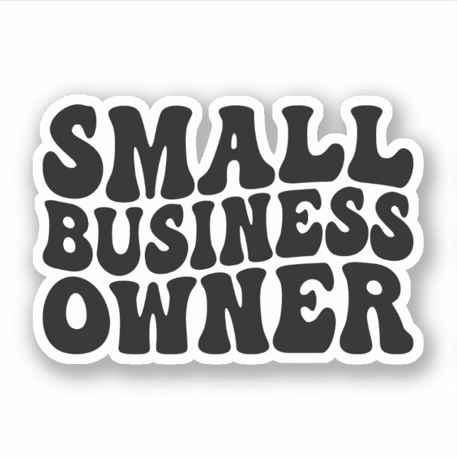 Sticker Cadeau aux propriétaires de petites entreprises -  (Devant)