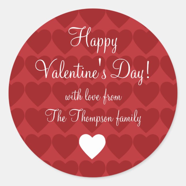 Sticker cadeau d'amour répété (Devant)