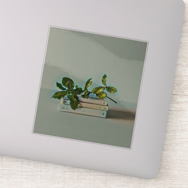 Sticker Cadeau d'anniversaire du bibliothécaire (Détail)