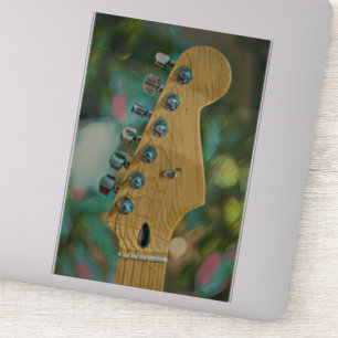 Sticker cadeau d'anniversaire guitariste