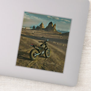 Sticker cadeau d'anniversaire vintage motocycliste