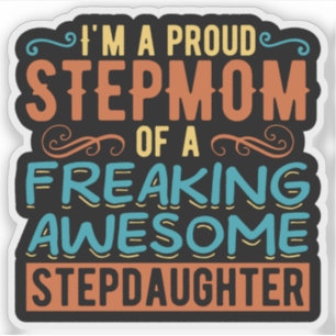 Sticker Cadeau de citation de belle-fille de marâtre fière