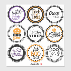 Sticker Cadeau de fête d'Halloween amusant