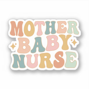 Sticker Cadeau de la mère super bébé infirmière, infirmièr