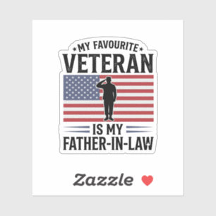 Sticker Cadeau de père vétéran Loi Patriotique Vintage Des