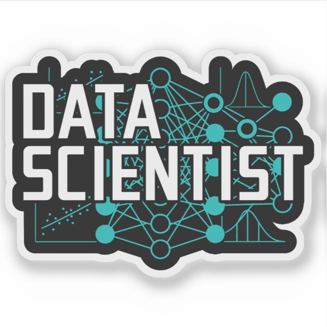 Sticker Cadeau de scientifique de données et d'analyste de (Devant)