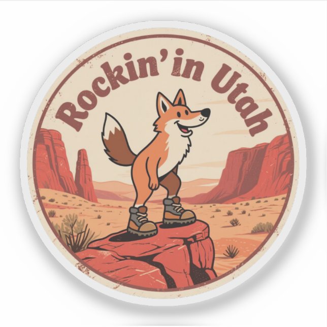 Sticker Cadeau des Mighty 5 de l'Utah - Parcs nationaux  (Devant)