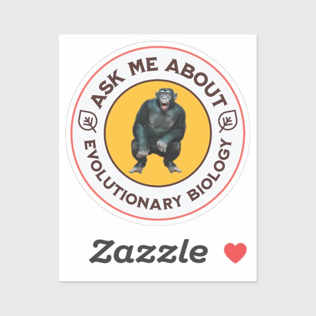 Sticker Cadeau d'humour de nerd sur l'évolution drôle de b (Feuille)