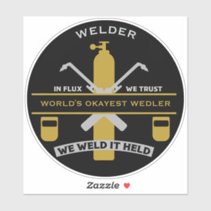 Sticker Cadeau d'humour de soudage