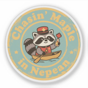 Sticker Cadeau drôle de Nepean pour les amateurs d'érable