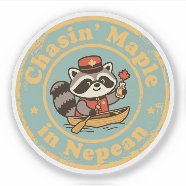 Sticker Cadeau drôle de Nepean pour les amateurs d'érable (Devant)