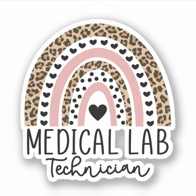 Sticker Cadeau MLT de technicien de laboratoire Médicale (Devant)