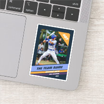 Cadeau Personnalisé Joueur de Baseball Bleu Foncé 