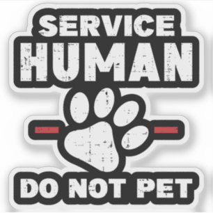 Sticker Cadeau pour amateur de chien drôle Ne pas caresser