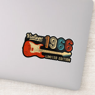 Sticker Cadeau pour amateur de guitare électrique né en 19