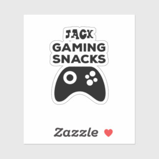 Sticker cadeau pour collations de jeu personnalisé