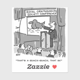 Sticker Cadeau pour un Oiseau ou un Oiseau. Drôle