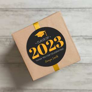 Sticker cadeau simple moderne 20__ graduation