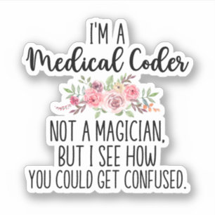 Sticker Cadeaux Coder Médicales, Codage Médicale