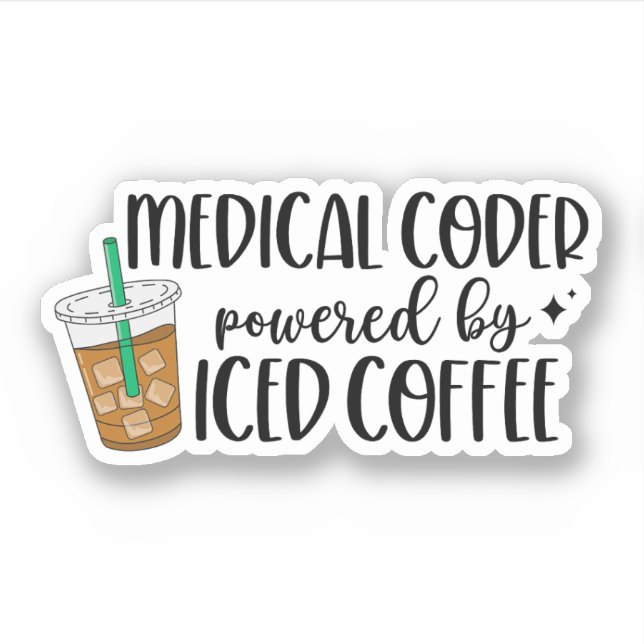 Sticker Cadeaux Coder Médicales, Codage Médicale (Devant)