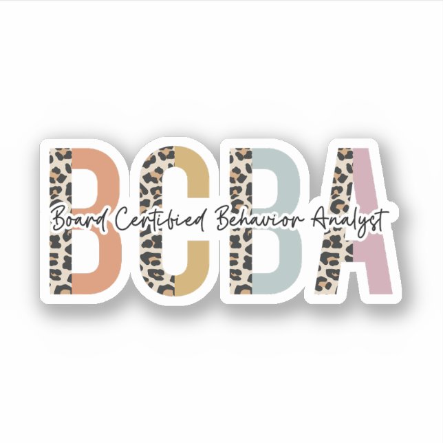 Sticker Cadeaux d'analystes de comportement certifiés par  (Devant)