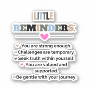 Sticker Cadeaux de motivation inspirants Petits rappels