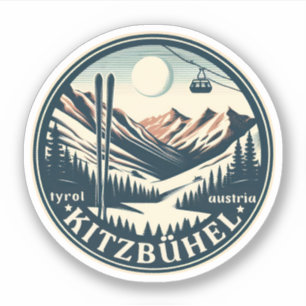 Sticker Cadeaux de station de ski de la ville de Kitzbuhel