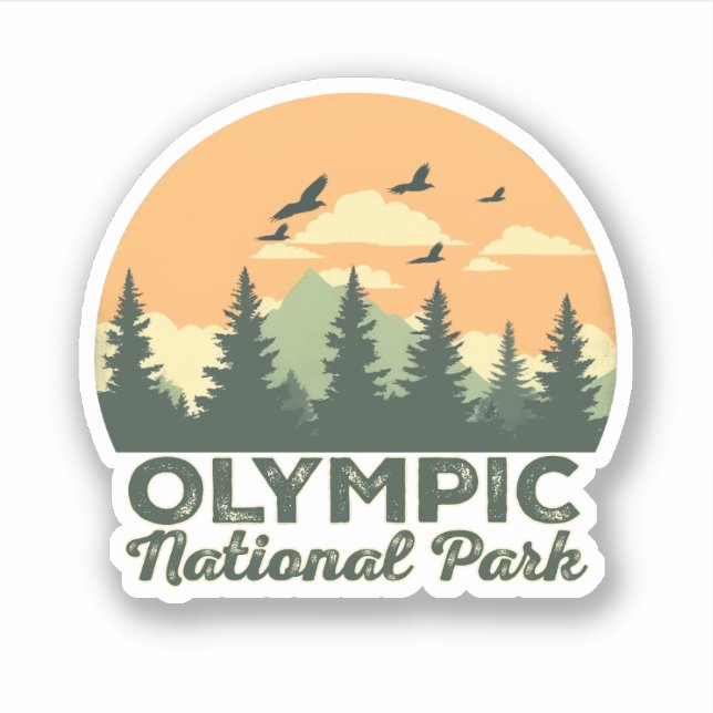 Sticker Cadeaux du parc national Olympique de Washington  (Devant)